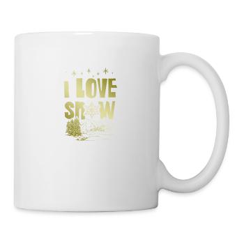 J’adore dire Snow - Mug blanc - blanc - Droite