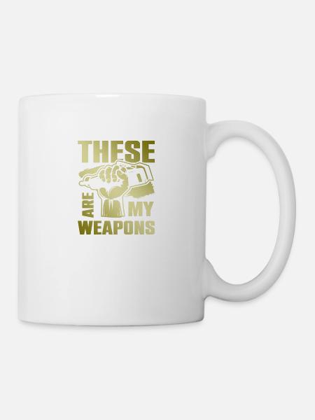 Barber weapons - Tasse - Weiß