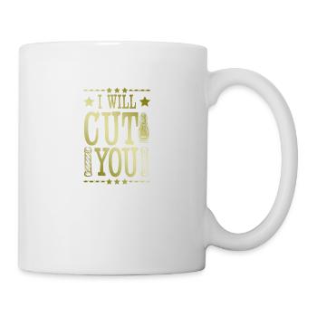 Dicton de coiffeur de barbier - Mug blanc - blanc - Droite