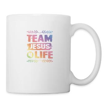 Équipe Jésus - Mug blanc - blanc - Droite