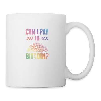 pay with bitcoin - Tasse - Weiß - Rechts