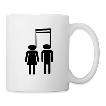 Musik Noten - Tasse - Weiß - Rechts