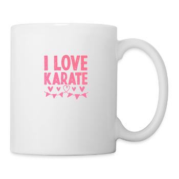 Ich liebe Karate - Tasse - Weiß - Rechts