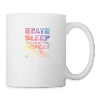 Eat Sleep Snowboarding Repeat - Mug - white - Right