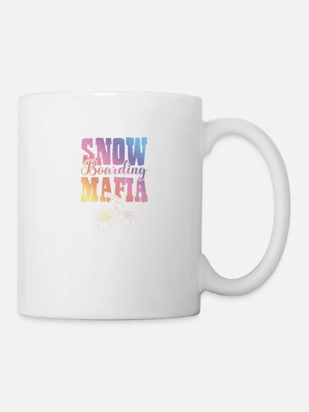 Snowboarding Mafia - Tasse - Weiß