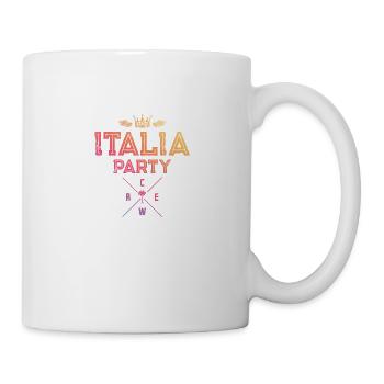 Italia Party Crew - Mug blanc - blanc - Droite