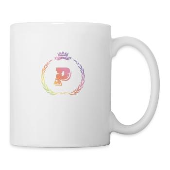 Couronne de lettres P - Mug blanc - blanc - Droite