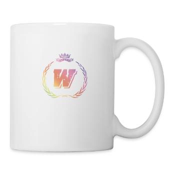 Couronne de lettres W - Mug blanc - blanc - Droite