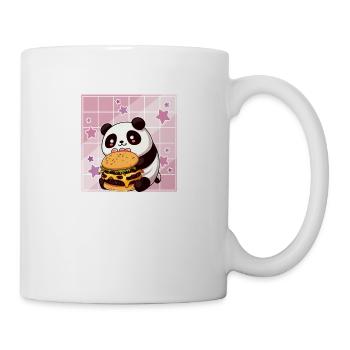 Cute Kawaii Panda, The Burger Anime Manga Otaku - Mug - white - Right