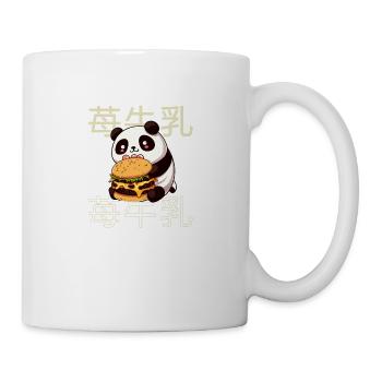 Cute Kawaii Panda, The Burger Anime Manga Otaku - Mug - white - Right