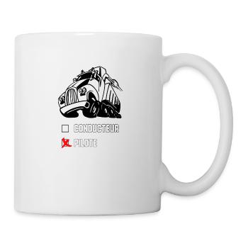Pilote de camion - Mug blanc - blanc - Droite