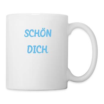Schön dass es dich gibt - Tasse - Weiß - Rechts