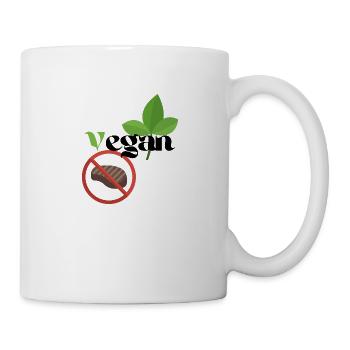 Vegan - Tasse - Weiß - Rechts