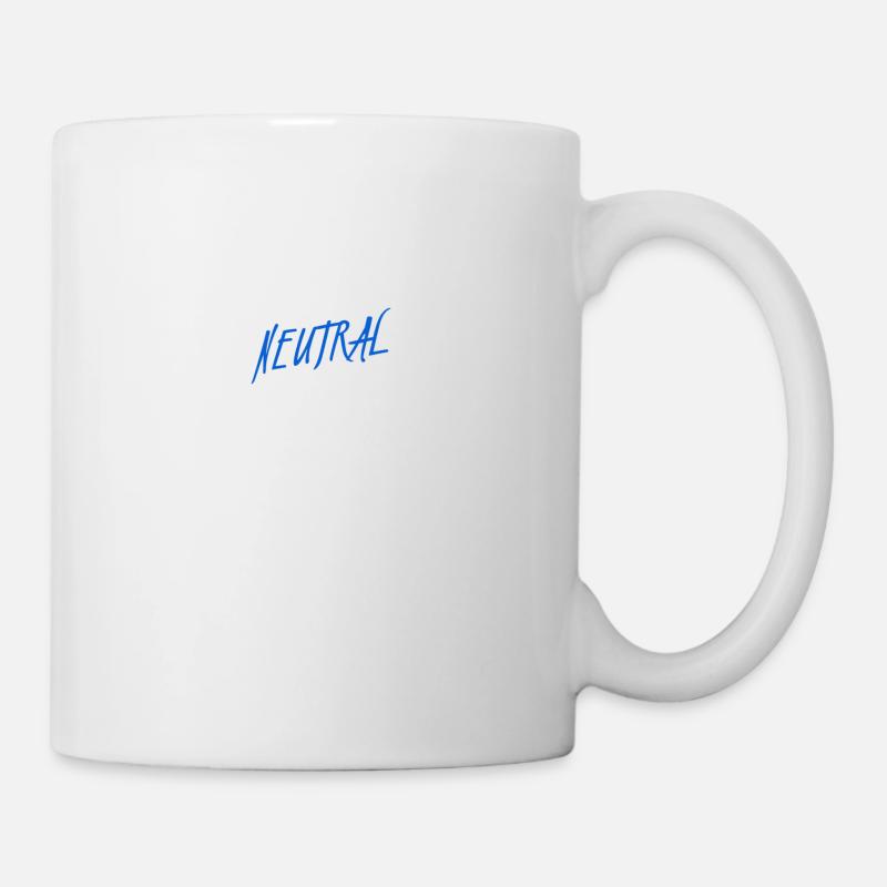 ich bin neutral - Tasse - Weiß