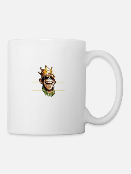 Mallorca 2023 König Affe Party Malle Spruch - Tasse - Weiß