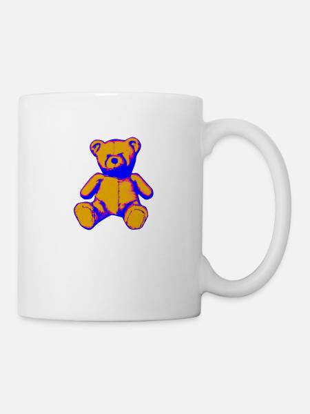 Teddy bear in style - Mug - white