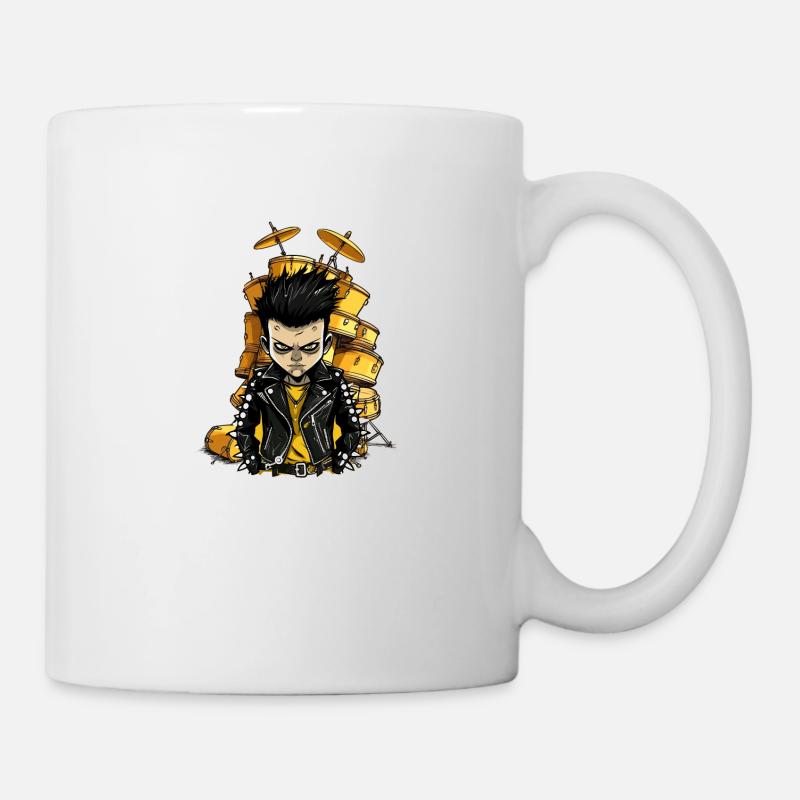 Drummer Boy Drums Schlagzeug - Tasse - Weiß