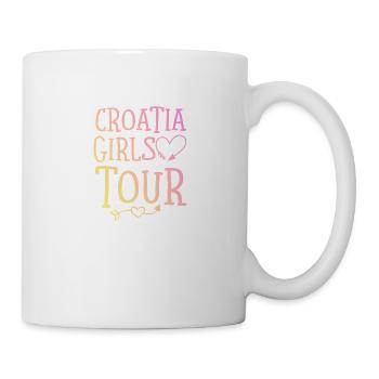 Tournée des filles en Croatie - Mug blanc - blanc - Droite