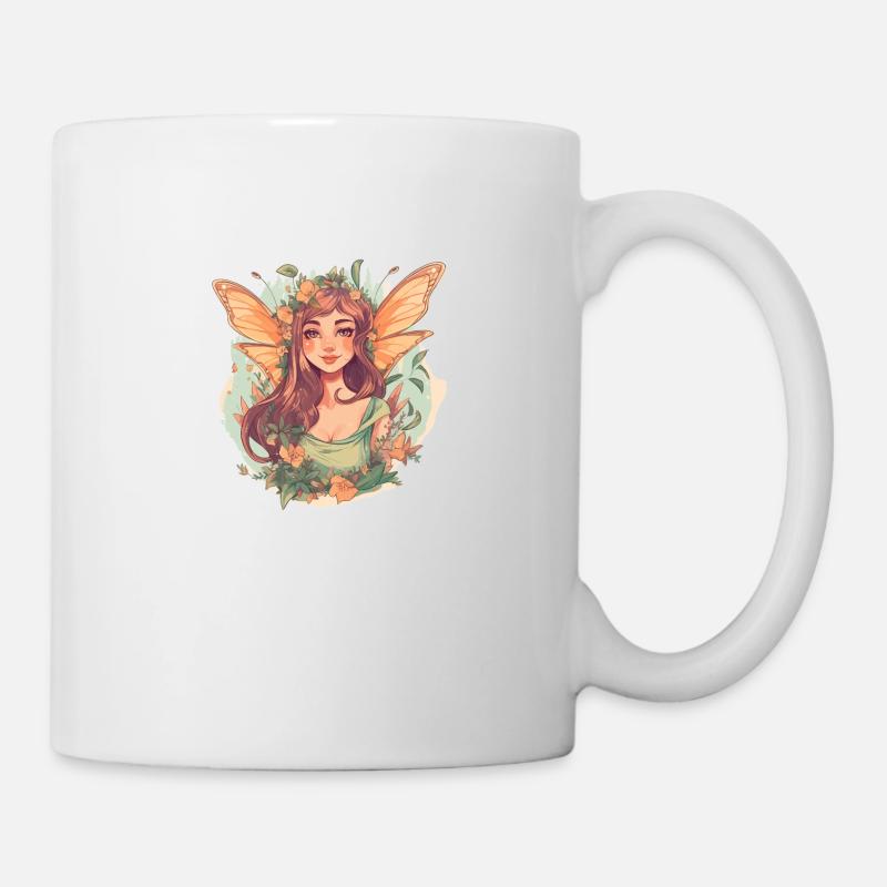 Wald Fee - Tasse - Weiß