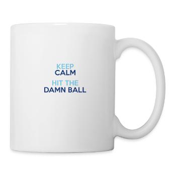 Restez calme au baseball - Mug blanc - blanc - Droite