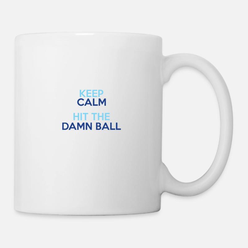Restez calme au baseball - Mug blanc - blanc