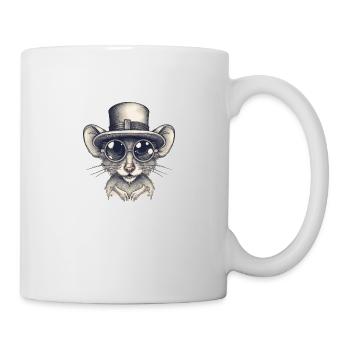 Maus - Tasse - Weiß - Rechts