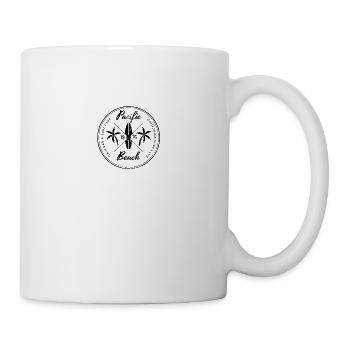 Rétro Pacific Beach California Beach Surfing Fan - Mug blanc - blanc - Droite