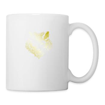 Fuchs Mandala gold - Tasse - Weiß - Rechts