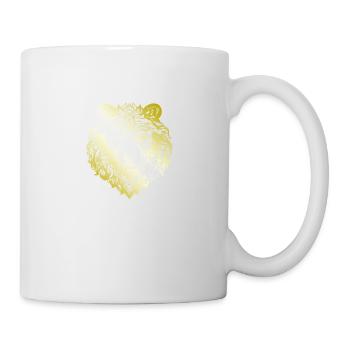 Bär Grizzly Mandala gold - Tasse - Weiß - Rechts