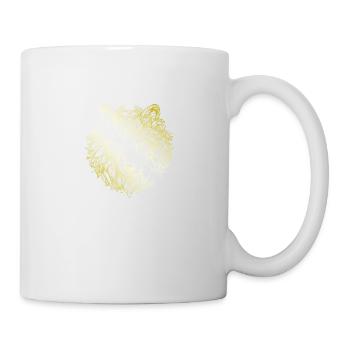 Wolf Mandala or - Mug blanc - blanc - Droite