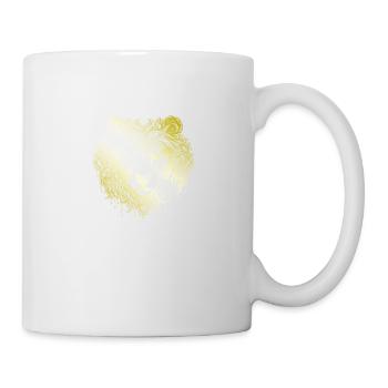 Bär Grizzly Mandala gold - Tasse - Weiß - Rechts