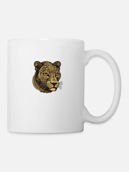 Gepard Portrait - Tasse - Weiß