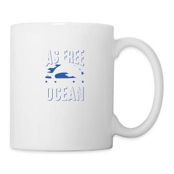 delfine save the ocean - Tasse - Weiß - Rechts