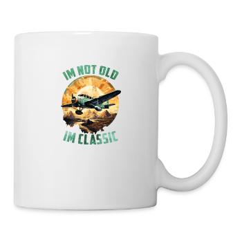 Je ne suis pas vieux im classique drôle vintage rétro avion - Mug blanc - blanc - Droite