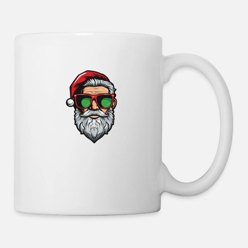 Weihnachtsmann Cool Santa - Tasse - Weiß