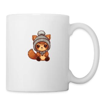 Squirrel Winter Comic Cute - Mug - white - Right