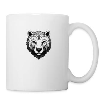 Polar Bear Head Portrait Animal Polar Bear - Mug - white - Right