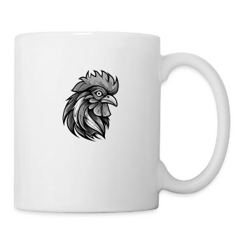Rooster Head Portrait Animal - Mug - white - Right