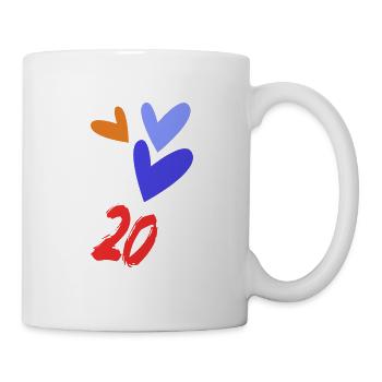 20. 20 YEARS. 20th ANNIVERSARY. 20TH ANNIVERSARY. - Mug - white - Right