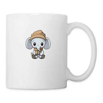 Elephant Winter Comic - Mug - white - Right