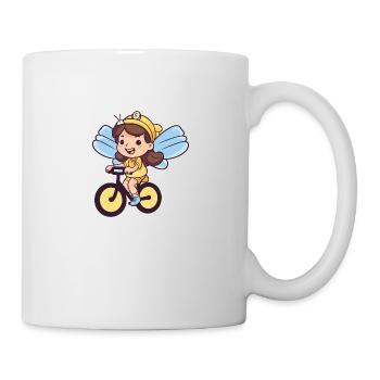 Fée Mignon Vélo Bande Dessinée - Mug blanc - blanc - Droite