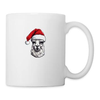 Alpaca Christmas Animal Head Llama - Mug - white - Right