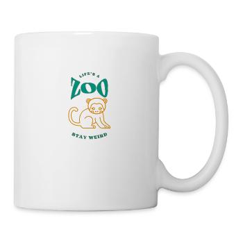 Life is a Zoo Stay Weird - Mug - white - Right