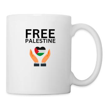 Free Palestine - Tasse - Weiß - Rechts
