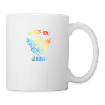 Masque de ski coloré après-ski 2024 - Mug blanc - blanc - Droite