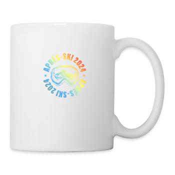 Apres Ski 2024 Ski Berge Bunt - Tasse - Weiß - Rechts