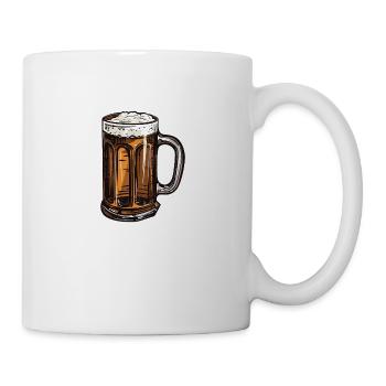 Beer Mug Beer Malt - Mug - white - Right