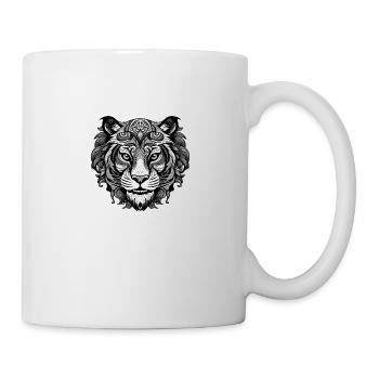 Tiger Portrait Head Animal - Mug - white - Right