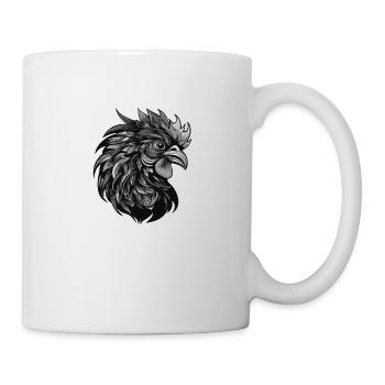 Rooster Portrait Head Animal - Mug - white - Right