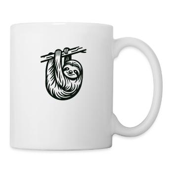 Faultier - Tasse - Weiß - Rechts